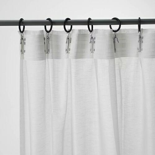 シアーガーデン イケア（IKEA） シアーカーテン 長さ250cm×幅145cm 1組 ホワイト 白