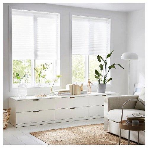 イケア（IKEA） プリーツブラインド ホワイト 白 90x190cm d40242281