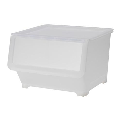 イケア（IKEA） ふた付きボックス 透明 d40339933 FIRRA フィッラ