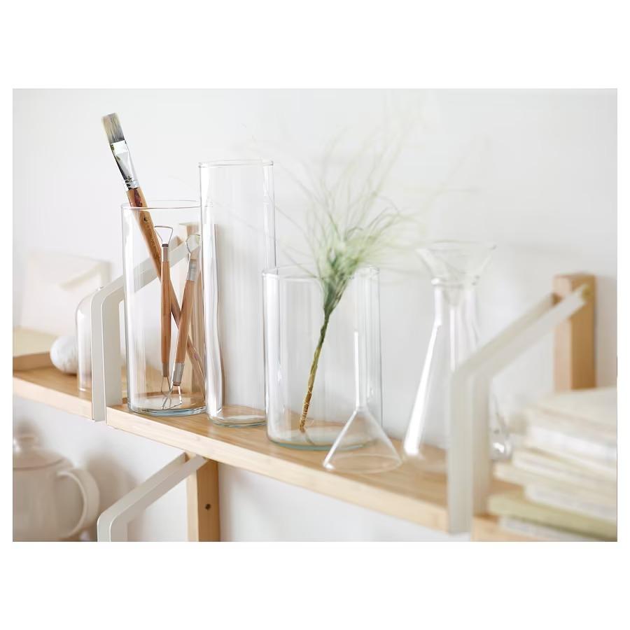 イケア（IKEA） CYLINDER シリンデル 花瓶 3点セット クリアガラス