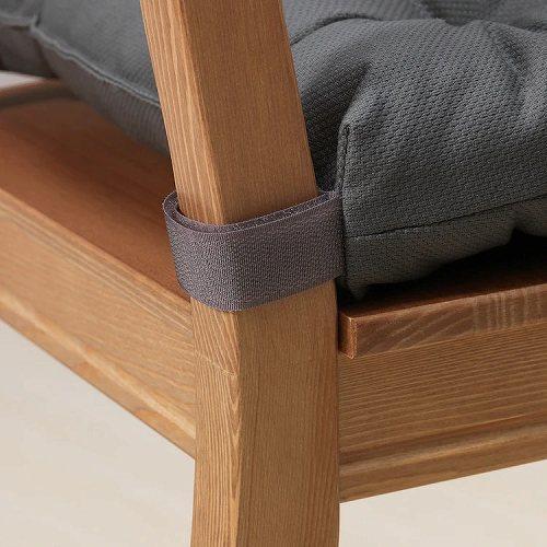 イケア（IKEA） チェアクッション グレー 40/35x38x7cm d60326581