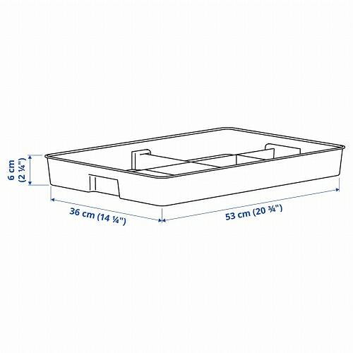 IKEA イケア インサート（8コンパートメント） 収納ケース ホワイト 白 d80280209 KUGGIS クッギス｜clair-kobe｜05