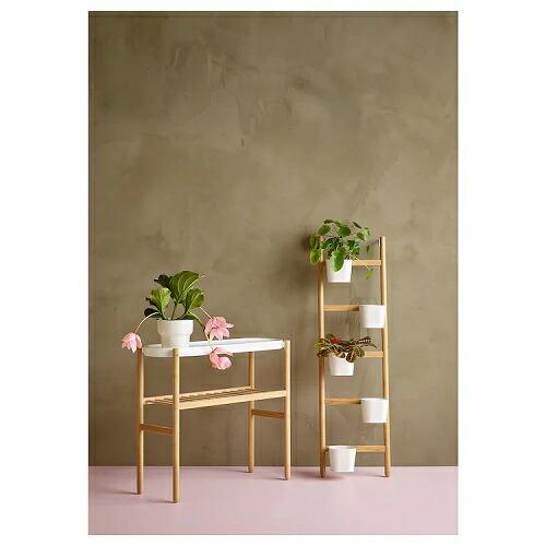 イケア（IKEA） プラントスタンド 竹 ホワイト 白 70cm d80294961
