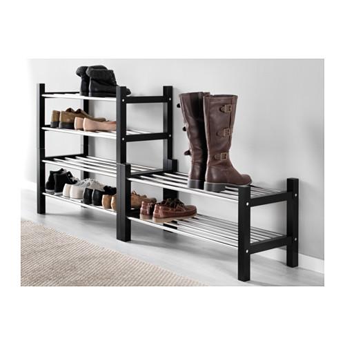 IKEA ラック イケア（IKEA） シューズラック ブラック 黒 79x32x37cm d90160956