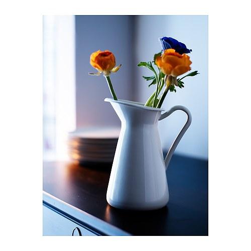 イケア（IKEA） 花瓶 ホワイト 白 高さ22cm d90191632 SOCKERART