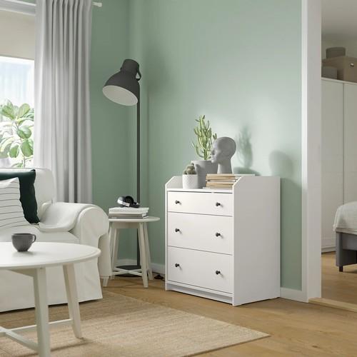 イケア（IKEA） チェスト（引き出し×3） ホワイト 70x46x84cm