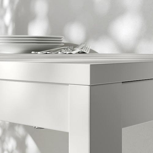 イケア（IKEA） 伸長式テーブル ホワイト 120 180x74cm fp10592737