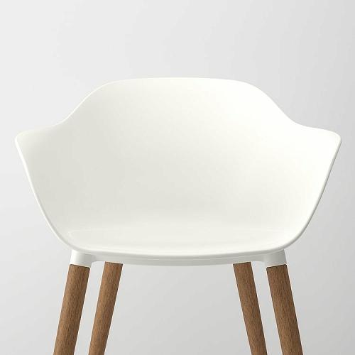 イケア（IKEA） チェア アームレスト付き 室内 屋外用 ホワイト