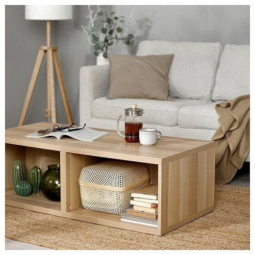 イケア（IKEA） コーヒーテーブル ホワイトステインオーク調