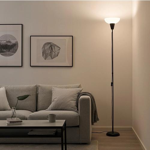 イケア（IKEA） フロアアップライト ブラック 黒 ホワイト 白