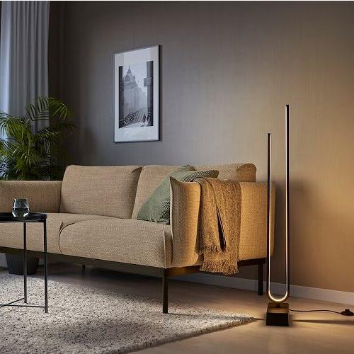 イケア（IKEA） LEDフロアランプ スマート ブラック m00478129