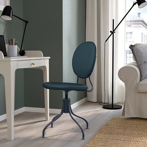 イケア（IKEA） 回転チェア イーデクッラ ブルー 青 m00481792