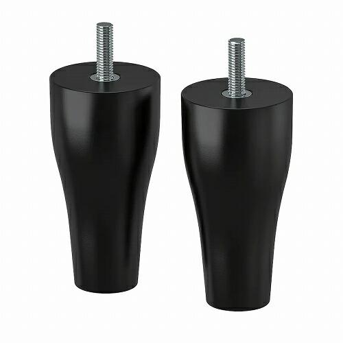 イケア（IKEA） 脚 ブラック 黒 10cm 2ピース m00489868 KABBARP