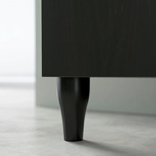 イケア（IKEA） 脚 ブラック 黒 10cm 2ピース m00489868 KABBARP