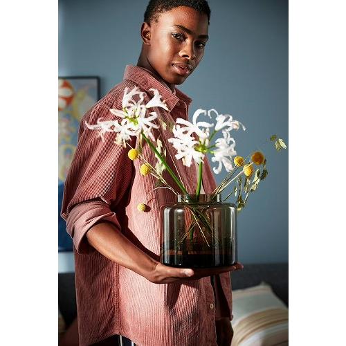 イケア（IKEA） 花瓶 グリーンブラウン 16cm m00511954 KONSTFULL