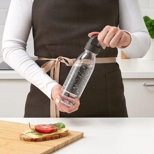 イケア（IKEA） 水筒 ストライプ ダークグレー 0.7L m00512487 IKEA