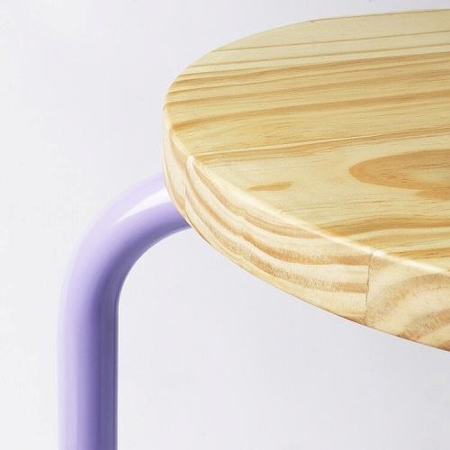 イケア（IKEA） スツール ライラック パイン材 m00560435 DOMSTEN