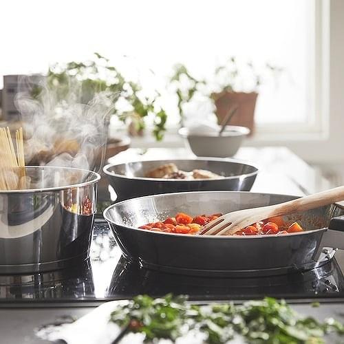 イケア（IKEA） 調理器具キット 取り外し可能持ち手付き ステンレス