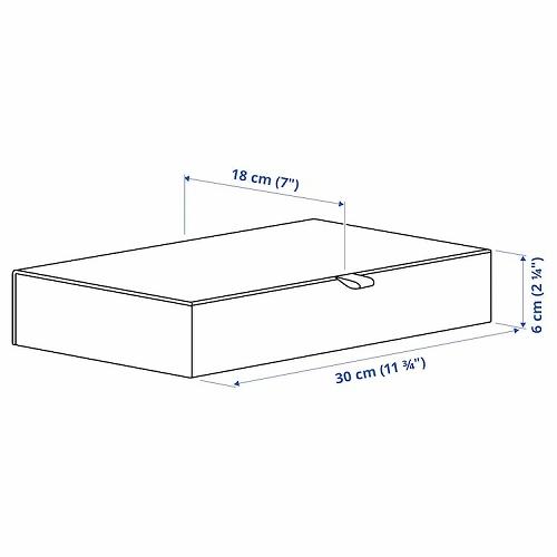 IKEA イケア ボックス 仕切り付き ナチュラルカラー ベージュ 30x18x6cm m00565824 RAGODLING ローゴドリング｜clair-kobe｜11