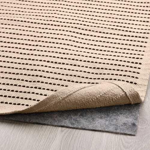 イケア（IKEA） ラグ 平織り ナチュラル ブラック 120x180cm m00569134