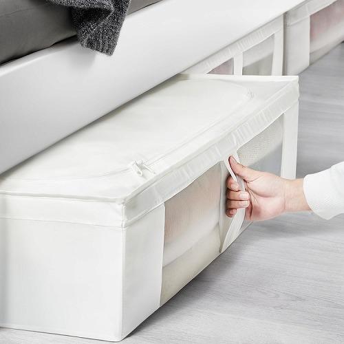 SKUBB スクッブ 収納ケース, ホワイト, 69x55x19 cm ４つ イケア（IKEA） 収納ケース メッシュ窓付き ホワイト 69x55x19cm