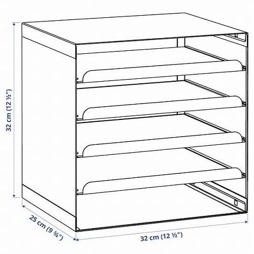 イケア（IKEA） レタートレイ チャコール m00578586 HARVMATTA