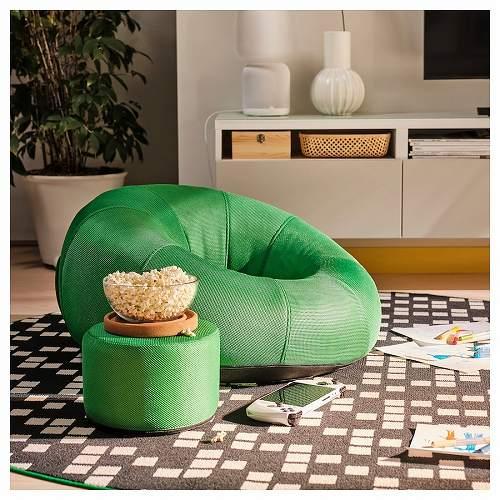 イケア（IKEA） 膨らまし式ゲーミングラウンジチェア ブライトグリーン