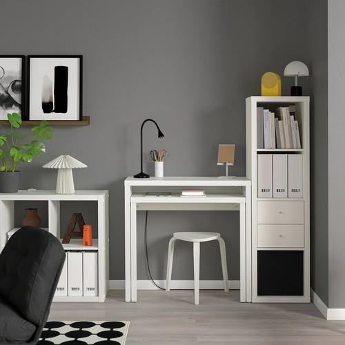イケア（IKEA） 引き出し式デスク ホワイト 90x39/71cm m00590791