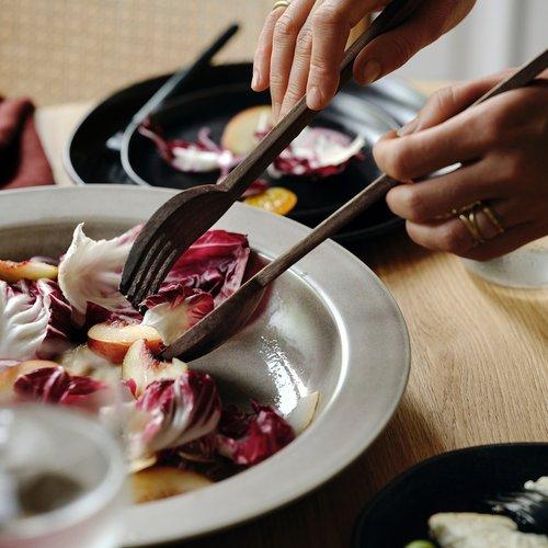 イケア（IKEA） サービングセット 2点 ウォールナット 31cm m00592436