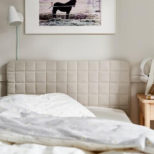 イケア（IKEA） ヘッドボード カバー付き ヴィースレ ベージュ