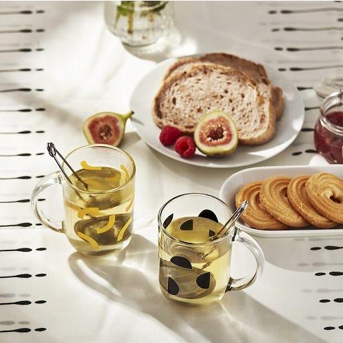 イケア（IKEA） マグ ミックスカラー イエロー ブラック 300ml 2ピース