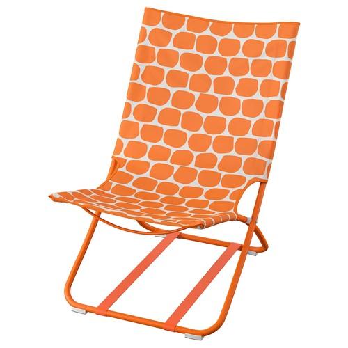 イケア（IKEA） ビーチチェア ブライトオレンジ m00600455 STRANDON