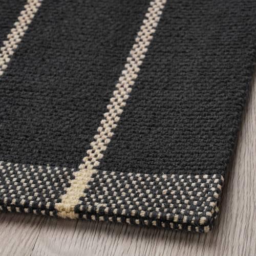 イケア（IKEA） ラグ 平織り グレー オフホワイト 80x180cm m00600969