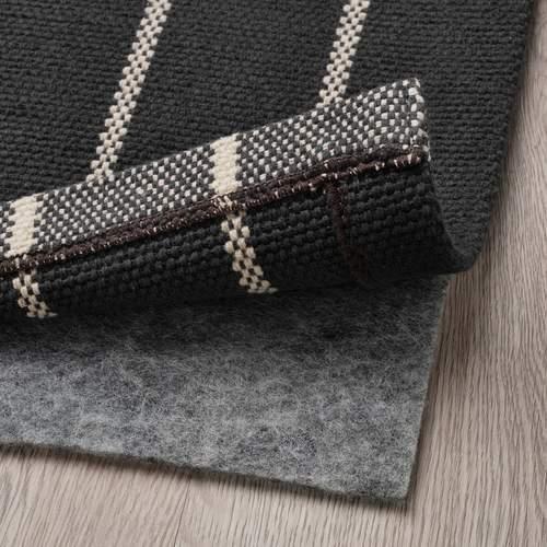 IKEA RIDSTIG リードスティグ ラグ 平織り 170×240 イケア（IKEA） ラグ 平織り グレー オフホワイト 80x180cm m00600969