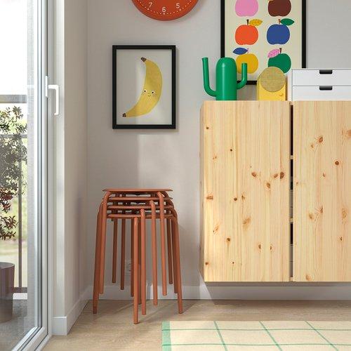 イケア（IKEA） スツール レッドブラウン 45cm m00605250 MARIUS