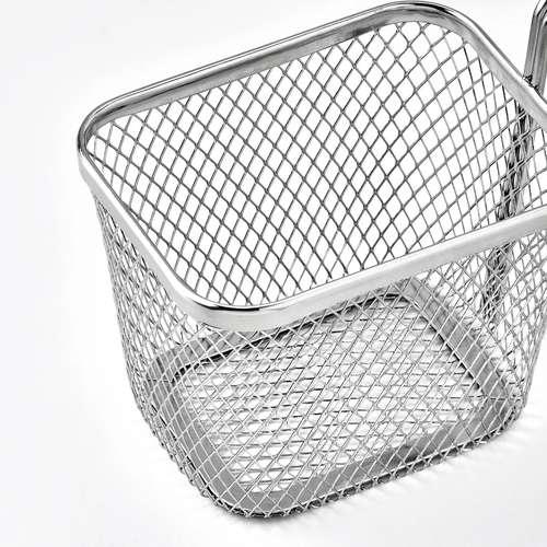 IKEA スチール製バスケット イケア（IKEA） サービングバスケット ステンレススチール m00613759