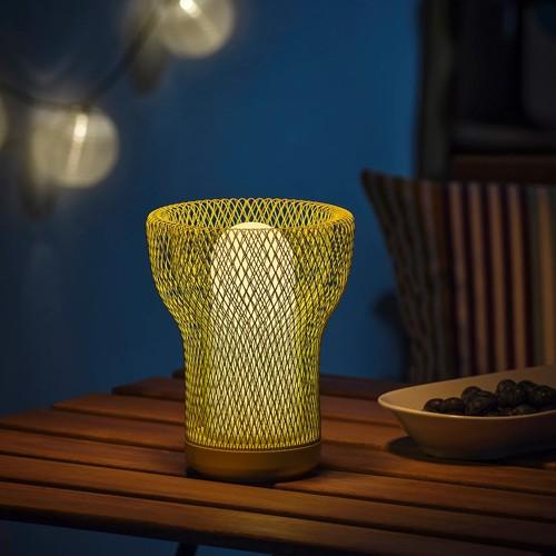 イケア（IKEA） LEDデコレーションテーブルランプ メッシュ 電池式