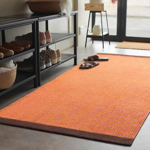 イケア（IKEA） ラグ 平織り ライトオレンジピンク 80x150cm m00623904