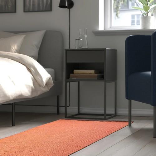 イケア（IKEA） ラグ 平織り ライトオレンジピンク 80x150cm m00623904