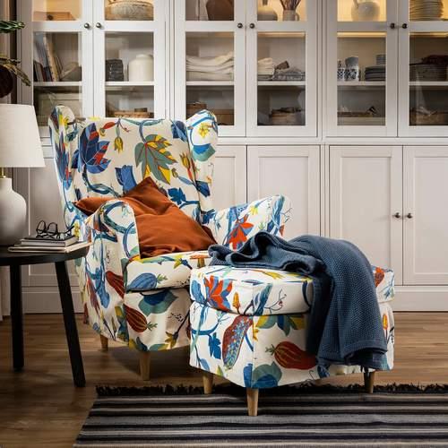 IKEA ストランドモン オットマン グレー 新品家具・インテリア