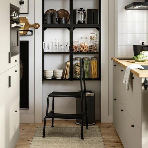 イケア（IKEA） ふた付き容器 クリアガラス/竹 1.8 l m10419059