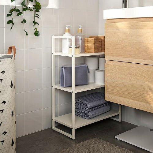 イケア（IKEA） シェルフユニット ホワイト 25x51x70cm m10431315
