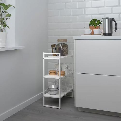 イケア IKEA シェルフユニット ホワイト 25x51x70cm m10431315