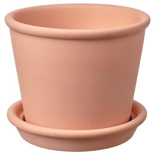 イケア（IKEA） 植木鉢 受け皿付き 室内 屋外用 テラコッタ 12cm