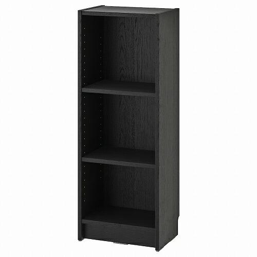 イケア（IKEA） 本棚 ブラック オーク調 40x28x106cm m10477332 BILLY