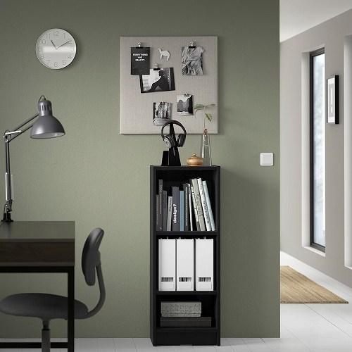 イケア（IKEA） 本棚 ブラック オーク調 40x28x106cm m10477332 BILLY