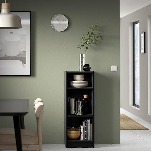 イケア（IKEA） 本棚 ブラック オーク調 40x28x106cm m10477332 BILLY