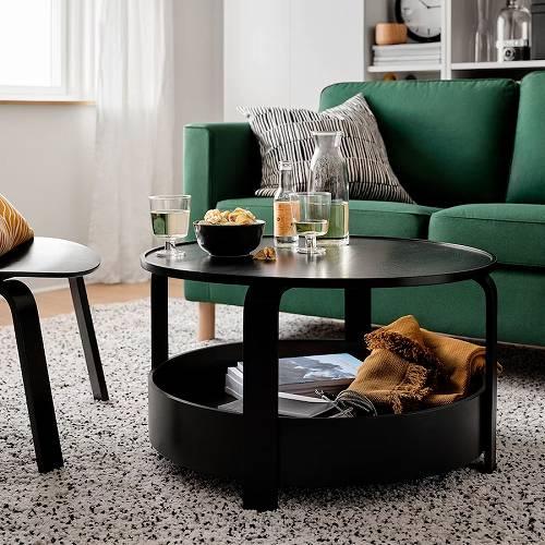 イケア（IKEA） コーヒーテーブル ブラック 70cm m10500356 BORGEBY