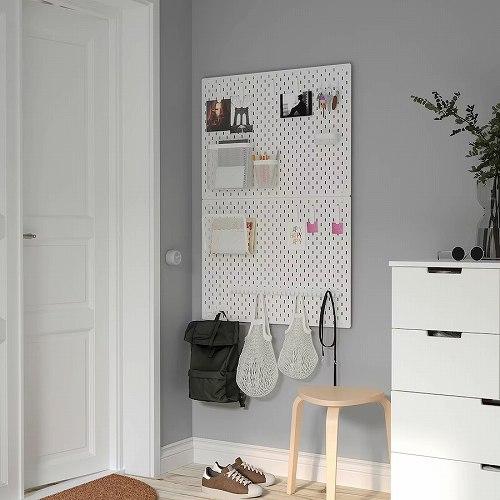 イケア（IKEA） 収納バスケット3個セット ホワイト m10517762 SKADIS