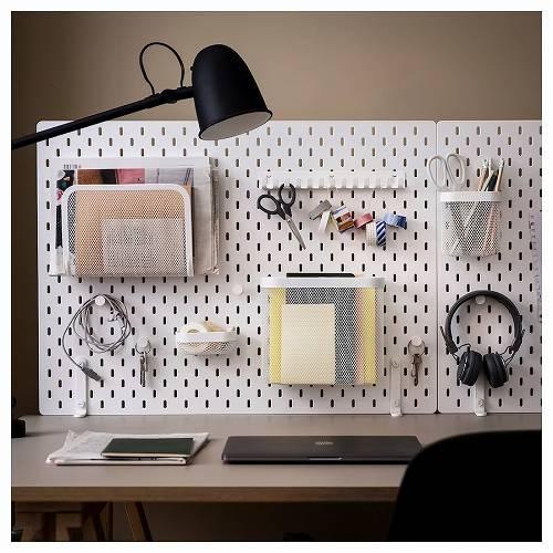 イケア（IKEA） 収納バスケット3個セット ホワイト m10517762 SKADIS